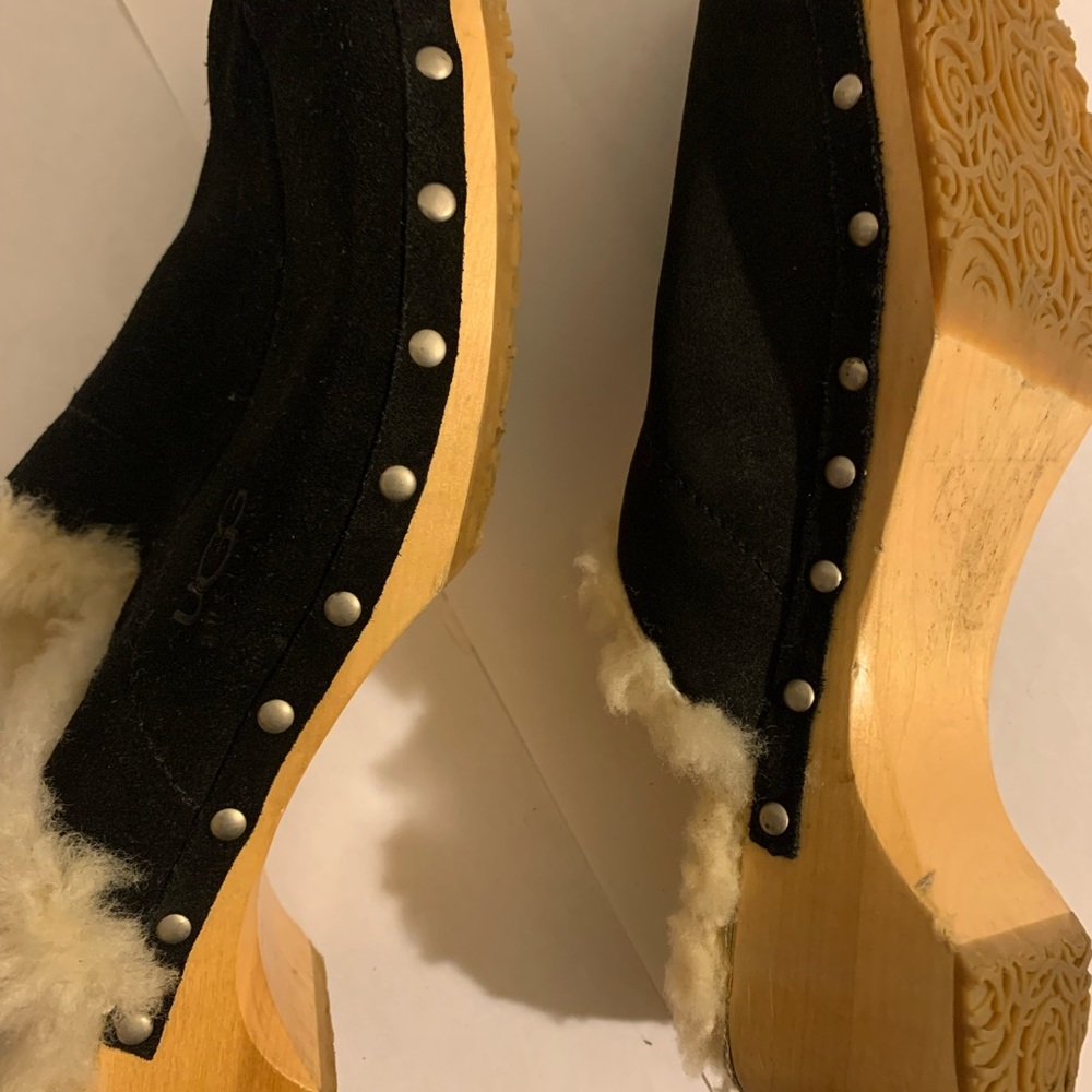 Australia Ugg Suede Wood Clogs